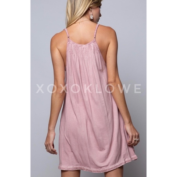 POL Pink Embroidered Cutwork Sleeveless Dress - Picture 6 of 12